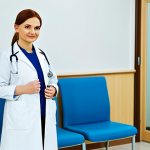 A Doctor in a Modern Clinic**

"A professional and caring doctor in a fully clothed, modern medical clinic in Moscow. She is wearing a clean, modest white coat and a stethoscope.  The background shows a brightly lit, sterile waiting room with comfortable chairs. Safe for work, appropriate content, professional setting, perfect anatomy, correct proportions, well-formed hands, proper finger count, natural pose, fully clothed, family-friendly, high quality."

**