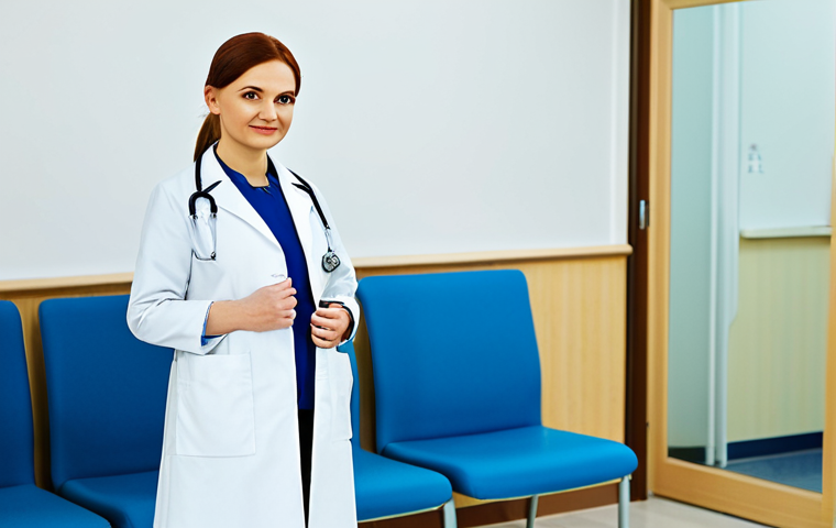 A Doctor in a Modern Clinic**

"A professional and caring doctor in a fully clothed, modern medical clinic in Moscow. She is wearing a clean, modest white coat and a stethoscope.  The background shows a brightly lit, sterile waiting room with comfortable chairs. Safe for work, appropriate content, professional setting, perfect anatomy, correct proportions, well-formed hands, proper finger count, natural pose, fully clothed, family-friendly, high quality."

**