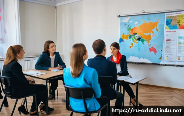 중독상담사 국가 자격증 발급 절차 - A professional counseling training session in Russia, showing a diverse group of adults attending a ...
