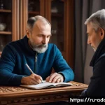 중독상담사 직업을 위한 심리학 전공 활용법 - A compassionate addiction counselor in a cozy, softly lit therapy room in Moscow, Russia, attentivel...